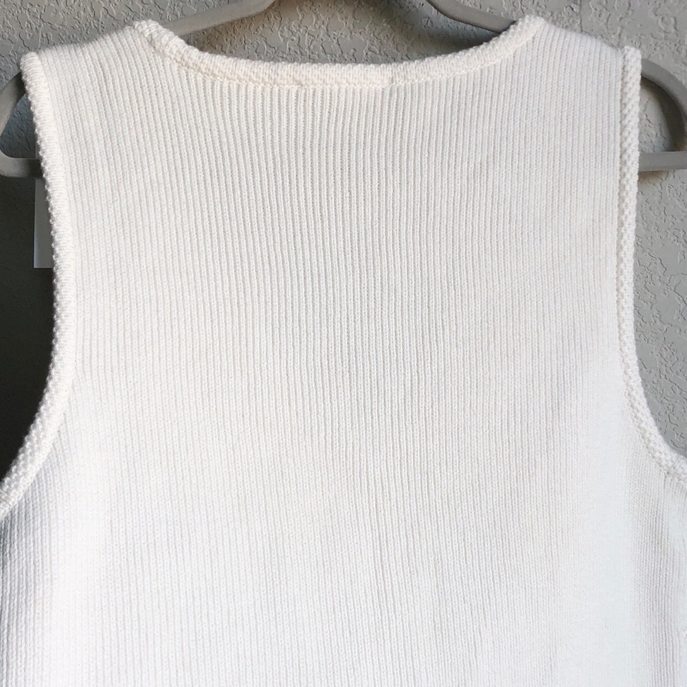 NWT Abercrombie and Fitch Mara Sweater Vest XL Cream Ivory - Picture 6 of 12